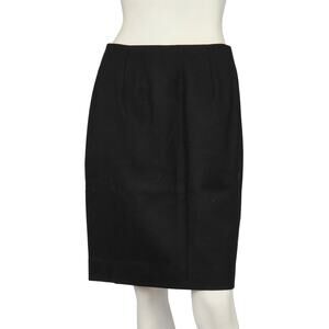 Ralph Lauren black cupro skirt